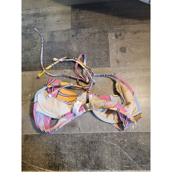 Victoria's Secret 34b bikini top floral purple orange pink womens - Picture 3 of 6